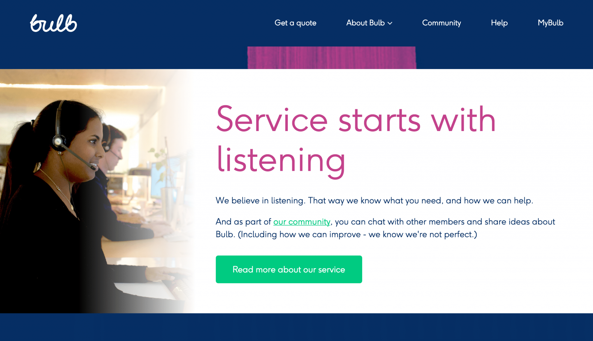 Bulb.co.uk customer service