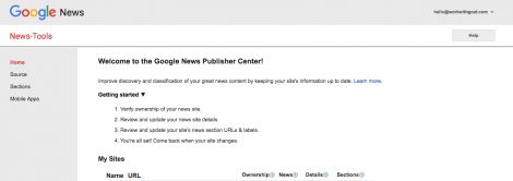 Submitting to Google News in Google Search Console